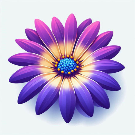 Beautiful flower on a white background. Vector illustration for your designのイラスト素材