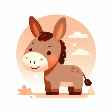 Owl on a branch. Vector illustration in a flat style.のイラスト素材