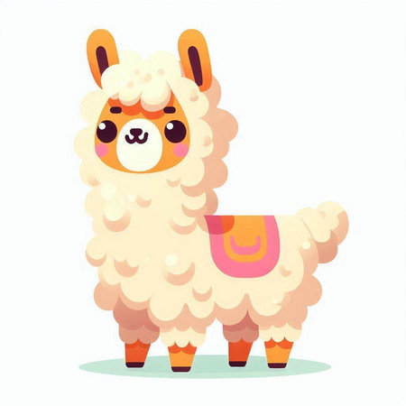 Cute owl with floral ornament. Vector illustration in cartoon style.のイラスト素材