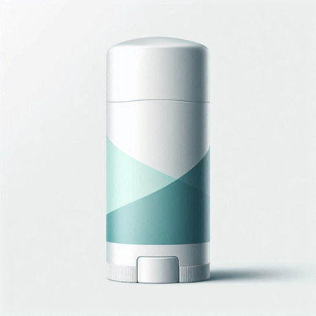 deodorant isolated on white background. 3d render illustration.のイラスト素材