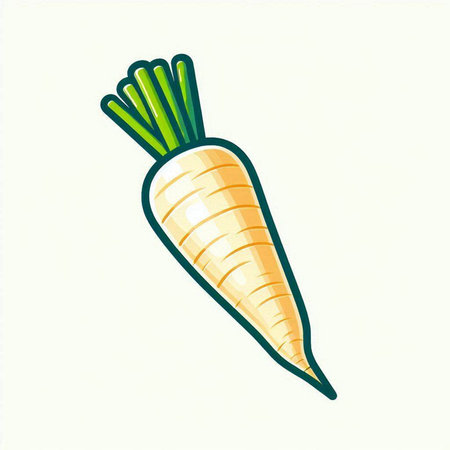 Carrot on a white background. Vector illustration of a vegetable.のイラスト素材