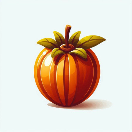 pumpkin on a white background, vector illustration, eps10のイラスト素材
