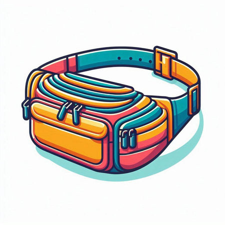Suitcase isolated on a white background. Vector illustration in cartoon style.のイラスト素材