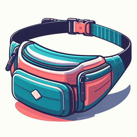 Stylized vector illustration of a woman's handbag on a white backgroundのイラスト素材