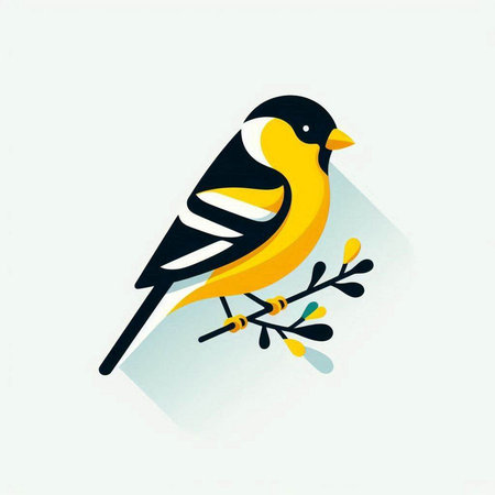 cute bird bullfinch on a branch. vector illustration.のイラスト素材