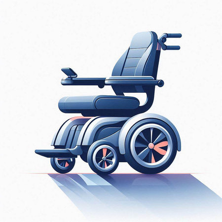 Wheelchair for disabled people. Vector illustration of wheelchair for disabled people.のイラスト素材