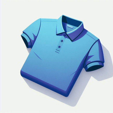 Polo shirt icon, vector illustration. Flat design style with yellow color.のイラスト素材