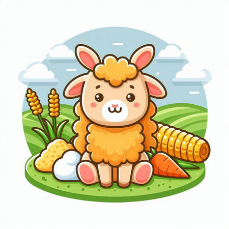 Forklift truck vector illustration. Forklift in flat style.のイラスト素材