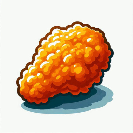 Illustration of an orange caviar on a white background - vectorのイラスト素材