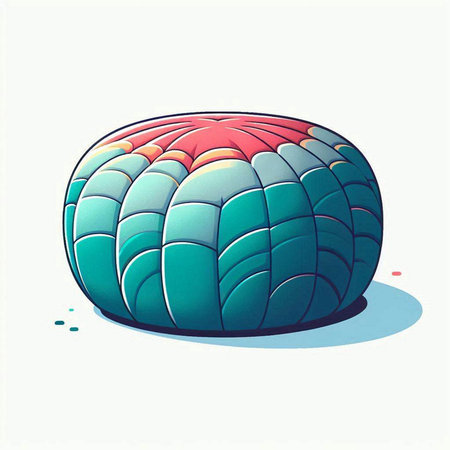 Illustration of a colorful abstract sphere on a white background - vectorのイラスト素材