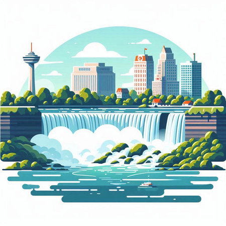 Fruit icons in flat style. Vector illustration for your design.のイラスト素材