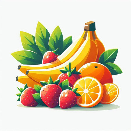 Flat style vector illustration of a city landscape with buildings, river, skyscrapers, trees and birds.のイラスト素材