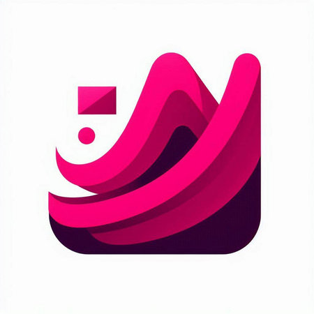 abstract colorful business icon on white background. Vector design elements for your application or corporate identity.のイラスト素材