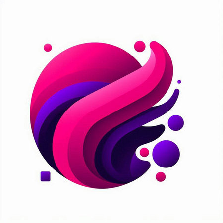 Abstract colorful logo. Vector design template elements for your application or corporate identity.のイラスト素材