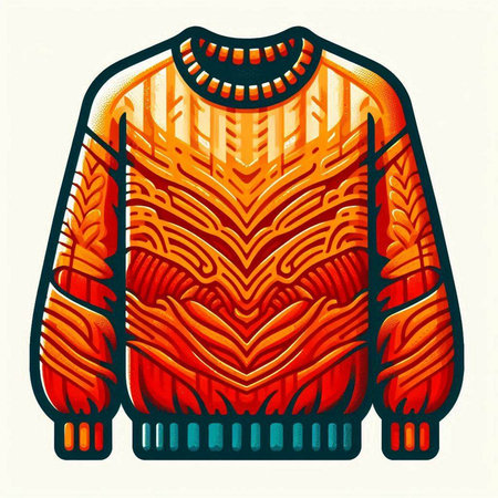 Tribal style sweater. Hand drawn vector illustration for your designのイラスト素材