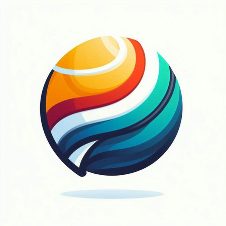 Colorful abstract sphere. Vector design template elements for your application or corporate identity.のイラスト素材