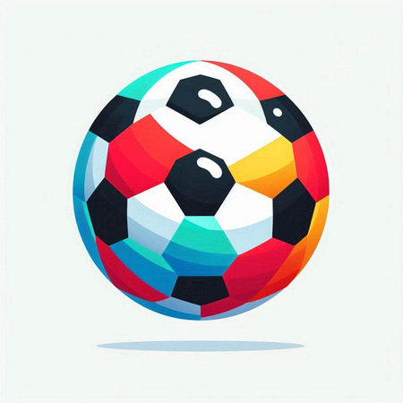 Soccer ball icon on white background. Vector illustration. Eps 10.のイラスト素材