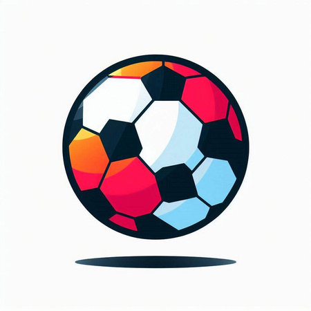 Soccer ball isolated on a white background. Vector illustration. Eps 10のイラスト素材