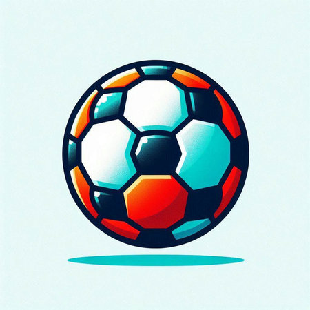 Soccer ball on a white background. Vector illustration. Eps 10のイラスト素材