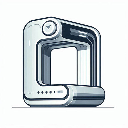 Vector illustration of a modern digital camera isolated on a white background.のイラスト素材