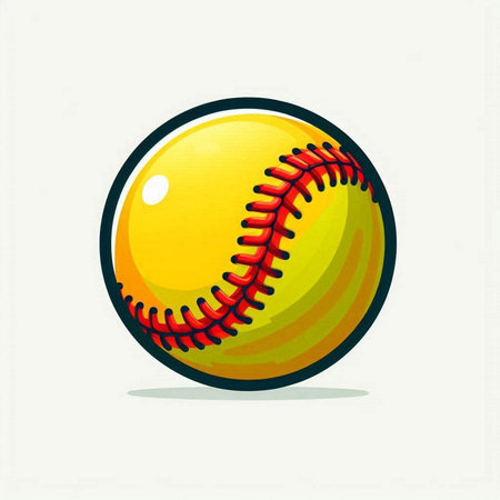 Baseball ball isolated on white background. Vector illustration. Eps 10のイラスト素材