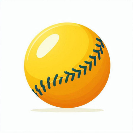 baseball ball isolated on white background. Vector illustration. Eps 10のイラスト素材
