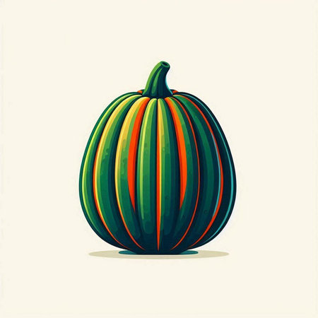 Pumpkin on a white background. Vector illustration for your designのイラスト素材