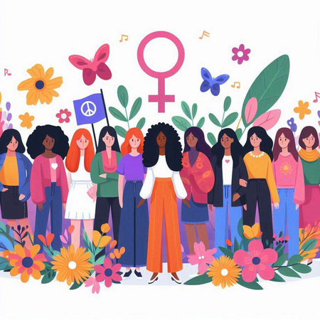 Women's Day. International Women's Day. Vector Illustration.のイラスト素材