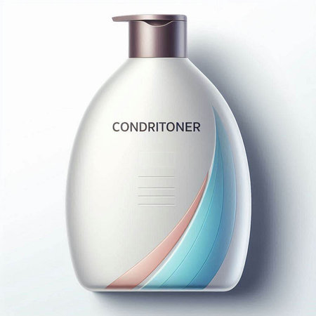 Cosmetic bottle on a white background. Vector 3d illustration.のイラスト素材