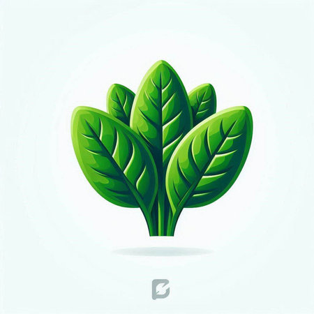 Green leaves on a white background. Vector illustration. Eps 10.のイラスト素材