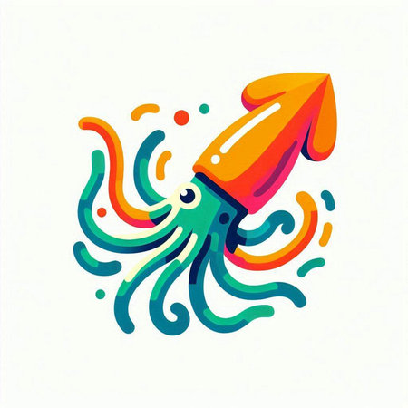Vector illustration of rocket launch. Colorful rocket icon in flat style.のイラスト素材