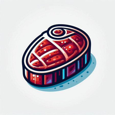 Illustration of a sushi isolated on a white background. Vector illustration.のイラスト素材