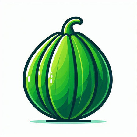 Pumpkin on a white background. Vector illustration for your designのイラスト素材
