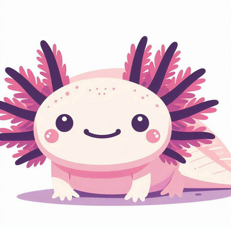 Cute cartoon hedgehog with flowers on its head. Vector illustration.のイラスト素材