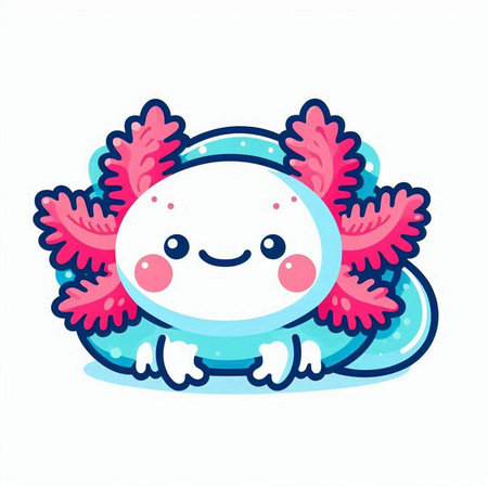 Cute cartoon monster. Vector illustration isolated on a white background.のイラスト素材