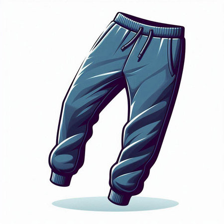 Vector illustration of sport pants. Isolated on a white background.のイラスト素材