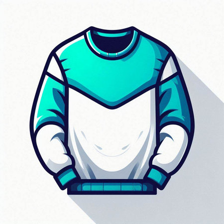 Illustration of a hockey jersey isolated on a white background - vectorのイラスト素材