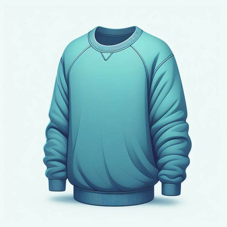 Realistic Detailed 3d Sweater Mockup. Vector illustrationのイラスト素材