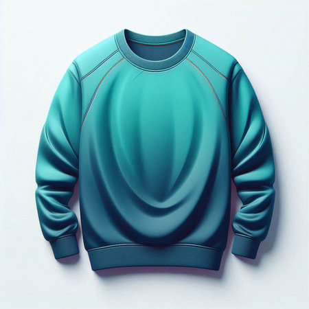 Blank sweatshirt mockup, front view, 3d renderのイラスト素材