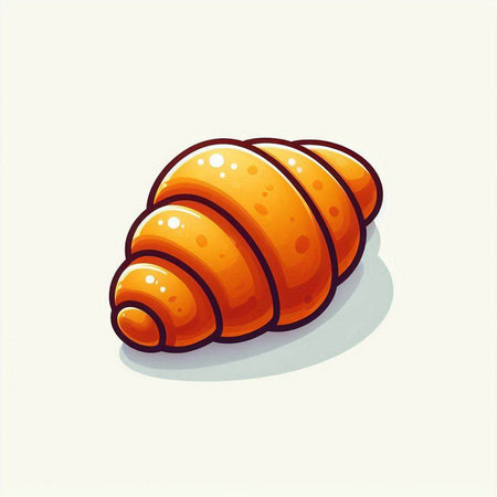 Croissant icon isolated on white background. Vector illustration. Eps 10のイラスト素材