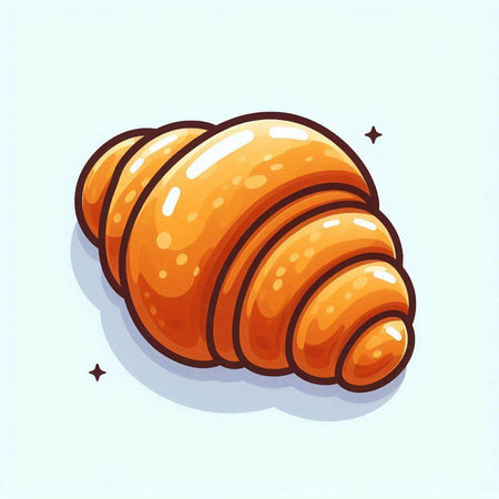 Croissant icon. Vector illustration of croissant icon.のイラスト素材