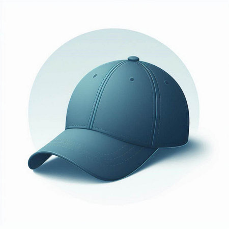 Baseball cap isolated on white background. Vector illustration. Eps 10.のイラスト素材