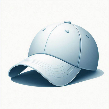 Baseball cap on a white background. Vector illustration. Eps 10.のイラスト素材