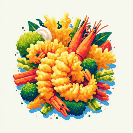 Illustration of a bowl of cooked vegetables on a white background.のイラスト素材