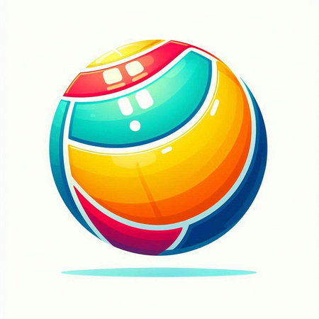 Abstract colorful ball on white background. Vector illustration. Eps10.のイラスト素材