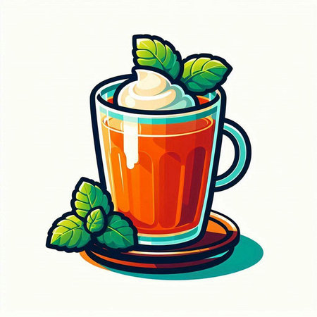 Winter knitted hat isolated on a white background. Vector illustration.のイラスト素材