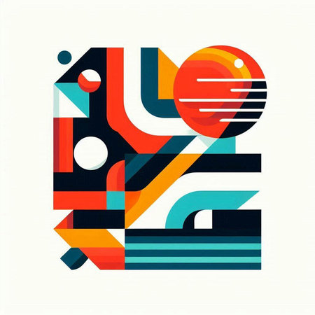 Geometric colorful shapes with place for your text. Vector illustration.のイラスト素材