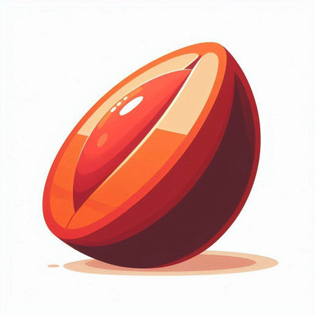 Illustration of a red pill on a white background, vector illustrationのイラスト素材