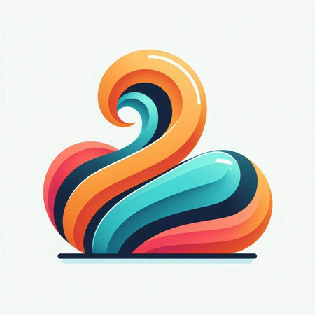 Colorful abstract background with waves. Vector illustration. Eps 10.のイラスト素材