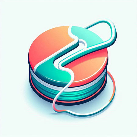 3d isometric music player icon. Vector illustration. Eps 10のイラスト素材